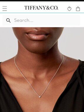 Tiffany floating diamond necklace